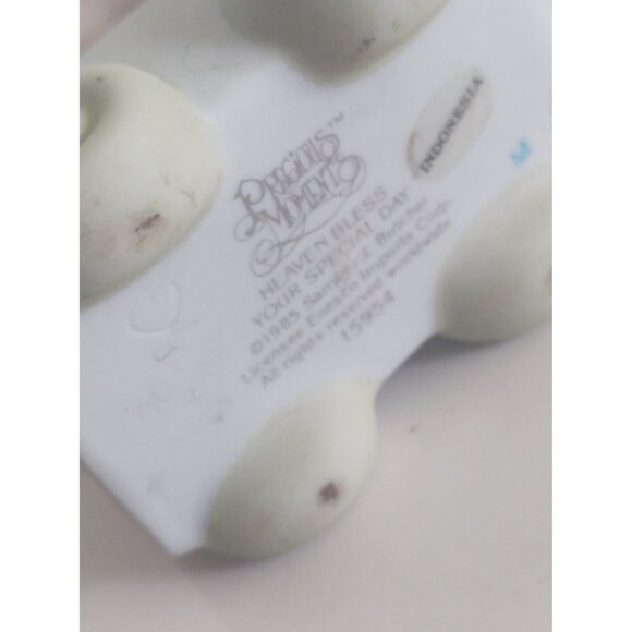 Two Vintage Precious Moments Birthday Theme Figurines 1985 - Picture 6 of 11